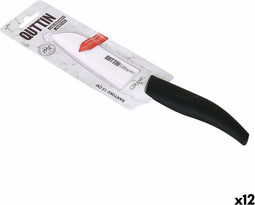 Keukenmes Quttin Santoku Ceramic Wit Zwart 13 cm (12 Stuks)