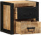 vidaXL - Nachtkastjes - 2 - st - 40x35x40 - cm - massief - ruw - hout - mango