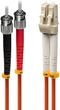 Lindy 46492 - Glasvezel Aansluitkabel - 3m OM2 LC - ST Duplex - Oranje