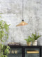 GOOD&MOJO Hanglamp Bromo - Bamboe - Asymmetrisch - Ø40cm - Scandinavisch,Bohemian - Hanglampen Eetkamer, Slaapkamer, Woonkamer