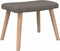 vidaXL Relaxstoel met voetenbank stof taupe