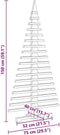 vidaXL - Kerstdecoratie - kerstboom - 150 - cm - massief - grenenhout
