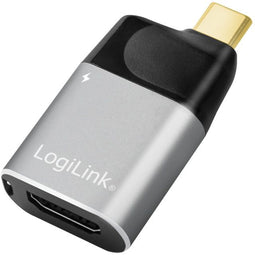 LogiLink CUA0203 - USB-C naar HDMI Adapter - 4K ondersteuning - Grijs Zwart