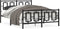 vidaXL - Bedframe - met - hoofd- - en - voeteneinde - metaal - zwart - 140x200 - cm