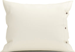 Yellow Kussensloop Percale - Kussenhoes van 60x70 cm - 1 stuk - 100% Katoen-Perkal - Off-White