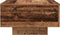 vidaXL - Salontafel - met - LED-verlichting - Oud - Hout - 55x55x31 - cm