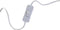 Bureaulamp DKD Home Decor Bruin Polyester Wit Mangohout 50 W (33 x 12 x 41 cm)