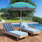 Coast Strandparasol - Kantelbaar - Ø250 cm - UV 50+ - Groen
