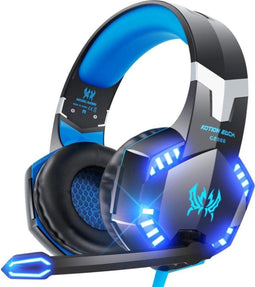 KOTION EACH G2000 Gaming Headset - Ingebouwde microfoon en LED verlichting - Zwart/Blauw