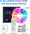 Lideka® - LED Strip 3 Meter - RGB - Google & Alexa - incl. Afstandsbediening - Zelfklevend - 90 Leds - 50K Branduren - 12V (1 stuk)