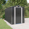 vidaXL - Tuinschuur - 192x357x223 - cm - gegalvaniseerd - staal - antracietkleurig