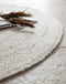 MUST Living Carpet Sterling round large,Ø200 cm, Beige, 80% wool 20% polyester