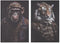 Schilderij Home ESPRIT Bedrukt Modern 80 x 3 x 120 cm (2 Stuks)