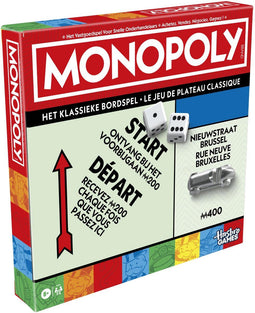 Monopoly Classic - Bordspel - Vernieuwde editie met bewaarbakje en grotere pionnen - NL Editie