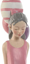 Decoratieve figuren Home ESPRIT Roze Mauve chica 7 x 11 x 27 cm