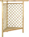 vidaXL - Hoekpergola - met - bank - 166x81x174 - cm - geïmpregneerd - grenenhout