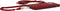 Mobiparts Universal - Telefoonkoord - Verstelbaar tot 1.50 meter - Plumb Red