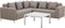 Beliani BELIZE - Loungeset voor 5 - Beige - Kunststof