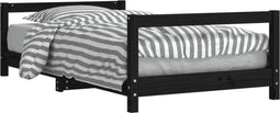 vidaXL - Kinderbedframe - 80x160 - cm - massief - grenenhout - zwart
