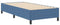 vidaXL - Bed - Frame - Blauw - 100x200 - cm - Katoenen - Stof