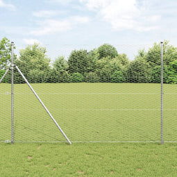 vidaXL - Hexagon - Fence - 1,6x10 - m - Gegalvaniseerd - Staal
