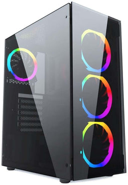 Gembird CCC-FC-1500RGB - Midi Tower PC - 3x 120 mm ventilatoren - Zwart