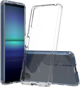 Lunso - Softcase hoes - Geschikt voor Sony Xperia 5 II - Transparant