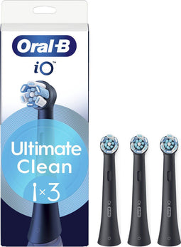Oral-B iO - Ultimate Clean vervangborstels - 100% meer plakverwijdering - Zwart (3 stuks)