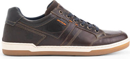 NoGRZ M.Breuer - Lage herensneakers - 100% echt leer - Donkerbruin
