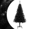 vidaXL - Kunstkerstboom - met - standaard - 120 - cm - PVC - zwart
