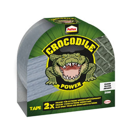 Pattex - Plakband pattex crocodile 50mmx20m zilver | 8 stuks
