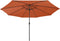 vidaXL - Parasol - met - LED-verlichting - 400 - cm - terracottakleurig