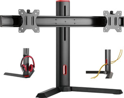 Monitorarm Thomas - voor twee beeldschermen tot 27 inch - verstelbaar