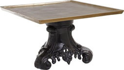 PTMD Aurelia Vierkant Plateau - 35 x 35 x 21 cm - Aluminium - Goud