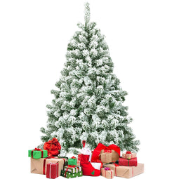 Coast Nepkerstboom - 135 cm - 400 Takken - Besneeuwd PVC/Metaal
