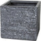 Plantenbak Utah Cubi - l35 x b35 x h30.5cm - Donkergrijs
