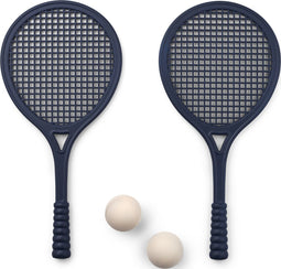 Liewood Monica Tennisset - 2 raketten met 2 ballen - Midnight Navy/Sandy