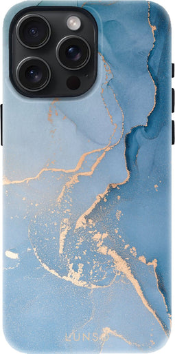 Lunso Geschikt voor iPhone 15 Pro Max Back cover hoesje magnetisch - Aciano Azul