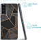 imoshion Hoesje Geschikt voor Samsung Galaxy S21 FE Hoesje Siliconen - imoshion Design hoesje - Zwart / Meerkleurig / Goud / Black Graphic