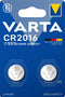 Varta CR2016 - Alkaline batterij - 90mAh - 1,6mm