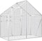 Volière 179x100x185 m aluminium zilverkleurig
