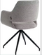 Furnihaus Monza Bjorn - Eetkamerstoelen - Armleuningen en 180° draaifunctie - Taupe (2 stuks)