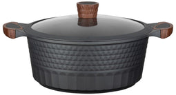 Resto Capella - Braadpan - Ø28 cm - 6,6L - RVS - Inclusief Deksel - Zwart