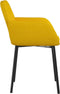 vidaXL - Eetkamerstoelen - 2 - st - fluweel - geel