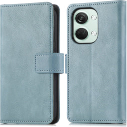 imoshion Hoesje Geschikt voor OnePlus Nord 3 Hoesje Met Pasjeshouder - imoshion Luxe Bookcase - Lichtblauw
