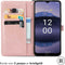 iMoshion Hoesje Geschikt voor Nokia G11 Plus Hoesje Met Pasjeshouder - iMoshion Mandala Bookcase - Rosé Goud