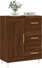 vidaXL - Dressoir - 69,5x34x90 - cm - bewerkt - hout - bruin - eikenkleur