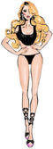 Ondergoed Set Bombshell Boudoir Zwart (S)