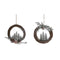 Kerstkroon DKD Home Decor Natuurlijk vlechtwerk ananas Besneeuwd 32 x 7 x 32 cm (2 Stuks)