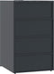 vidaXL - Containerberging - 4 - containers - 276x79x117 - cm - staal - antraciet